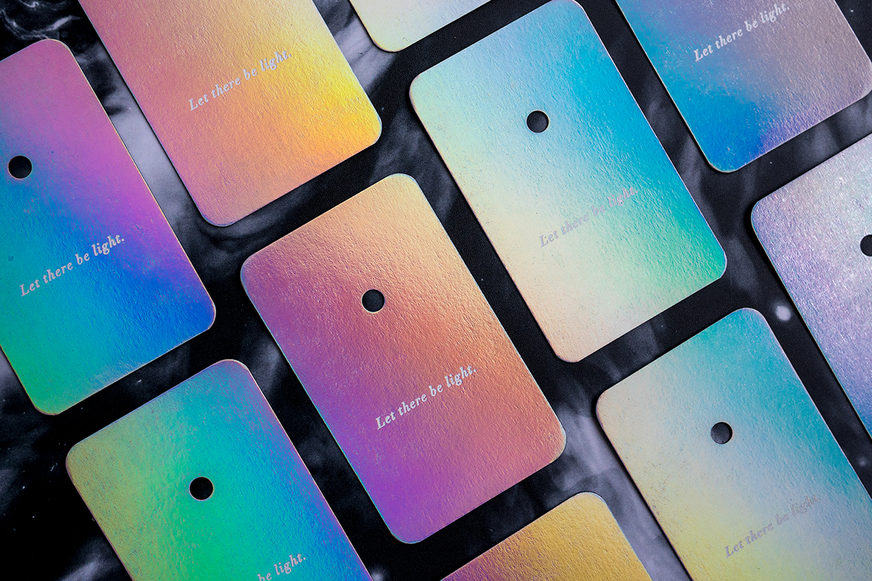 Custom shape die cut business cards - This elevates brand image and identity alongside a custom media kit in Singapore